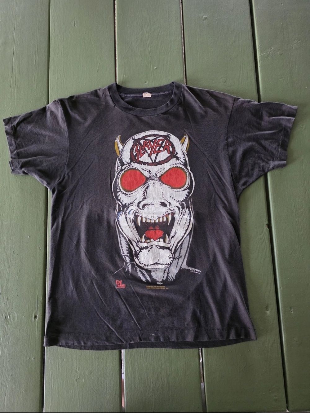 Vintage Slayer Reign in Blood 1986 Tour T-Shirt (L) Black Single Stitch Def Jam